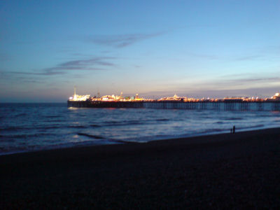 Brighton Pier at dusk