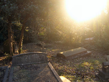 Cemetery and much sun